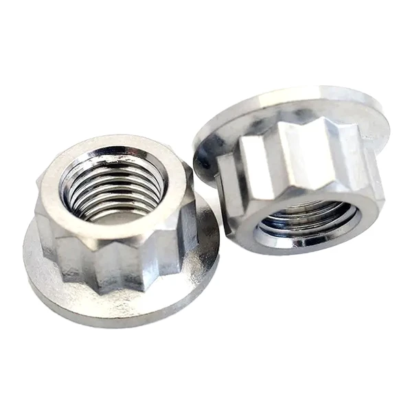 Gr5 Titanium sekskantflangemøtrik