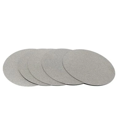 Sintret titaniumfilterplade