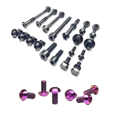 Titanium Anodiserende bolte til cykel